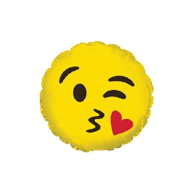 Emoji - Blowing Kiss Face Balloon Bendigo Florist Flower Delivery