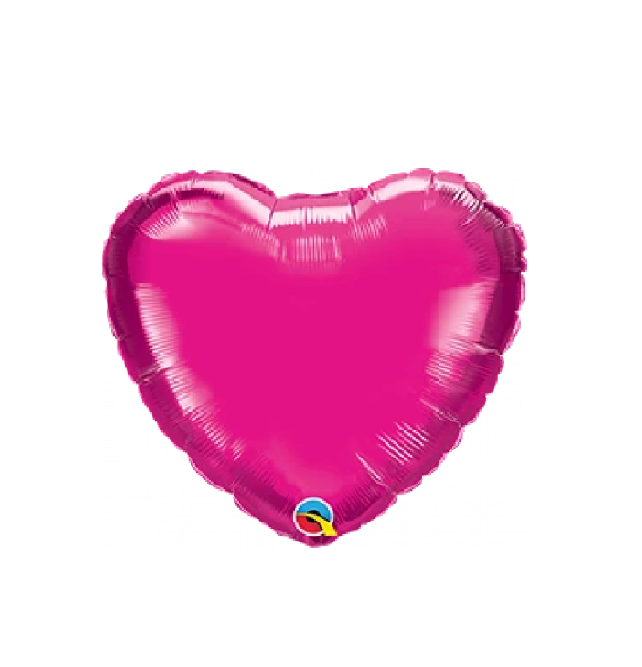 Love Heart Hot Pink Balloon Bendigo Florist Flower Delivery